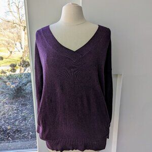 Victoria's Secret Purple Deep V-Neck Sweater